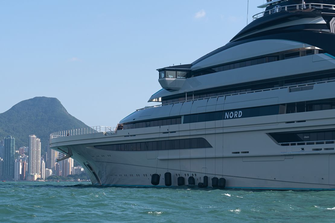 The superyacht 