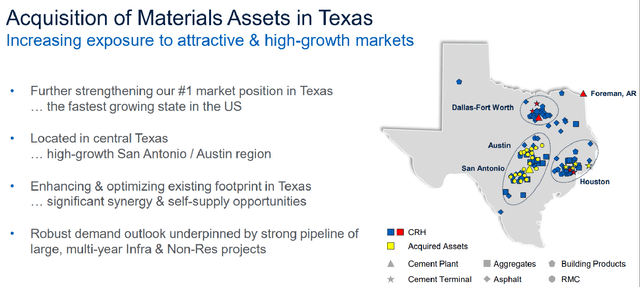 Rationale For Texas Assets Purchase Deal