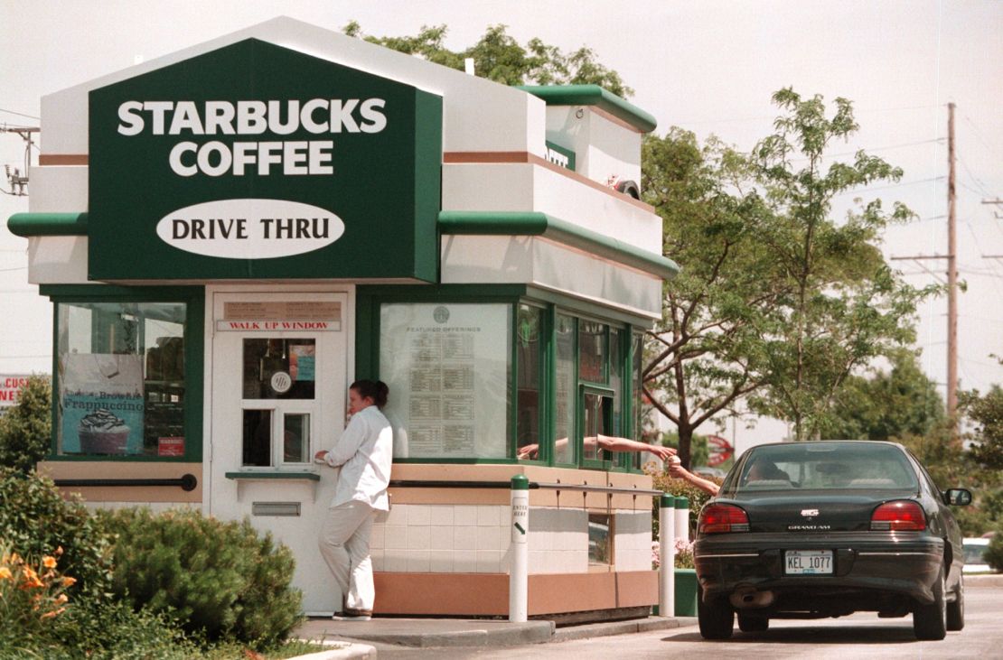 Starbucks built its first drive-thru in 1994.