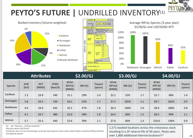 Peyto Portfolio Profitability By Interval