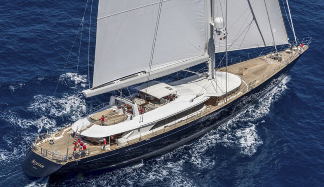 The Bayesian yacht that sank off the coast of Sicily Monday, leaving one dead and six missing.