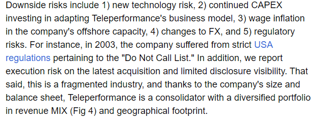 Mare Ev. Lab previous risk section