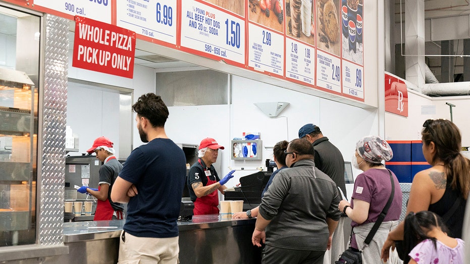 Customers at a supermarket