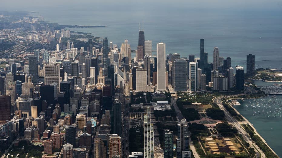 Chicago city skyline